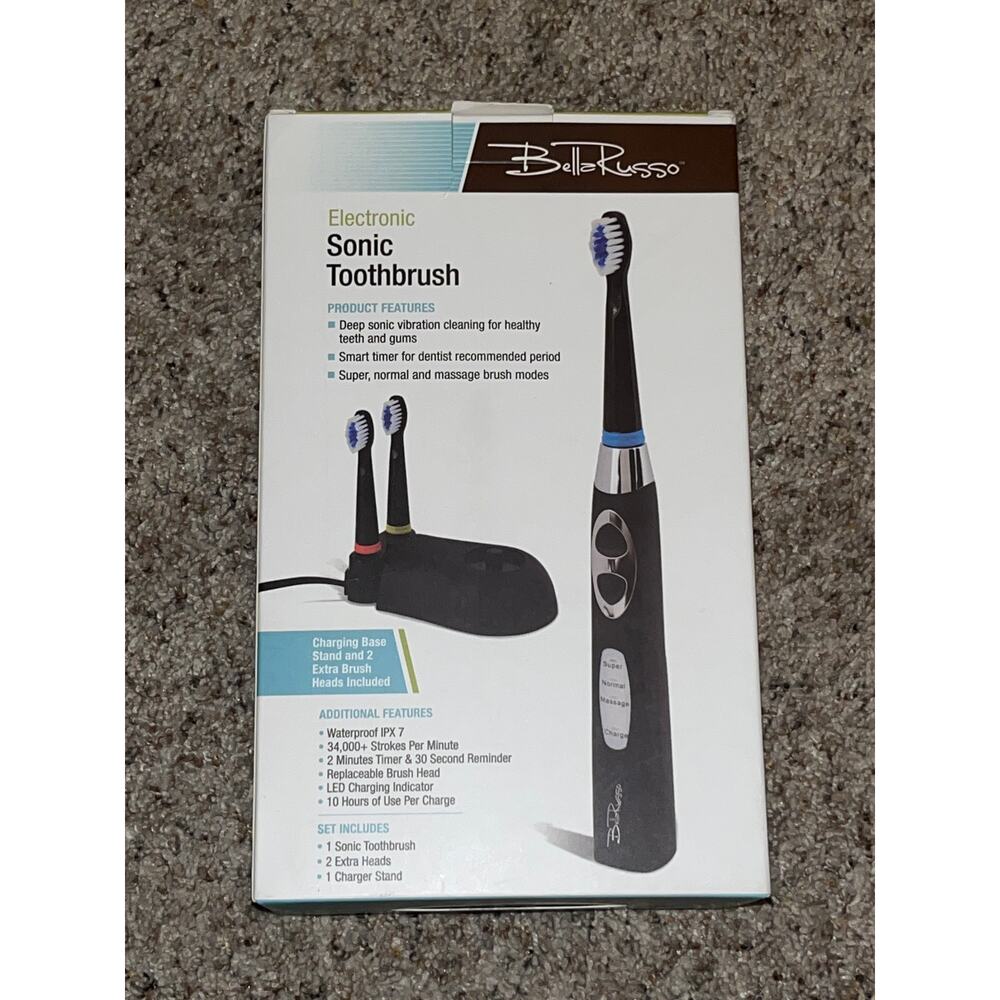 Electronic Sonic Toothbrush Bella Russo NEW